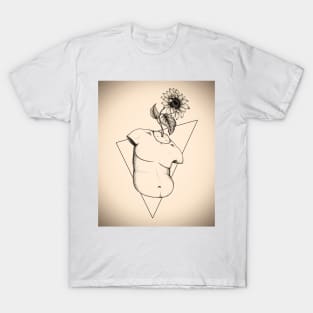 Transgender Man Art Print Design T-Shirt